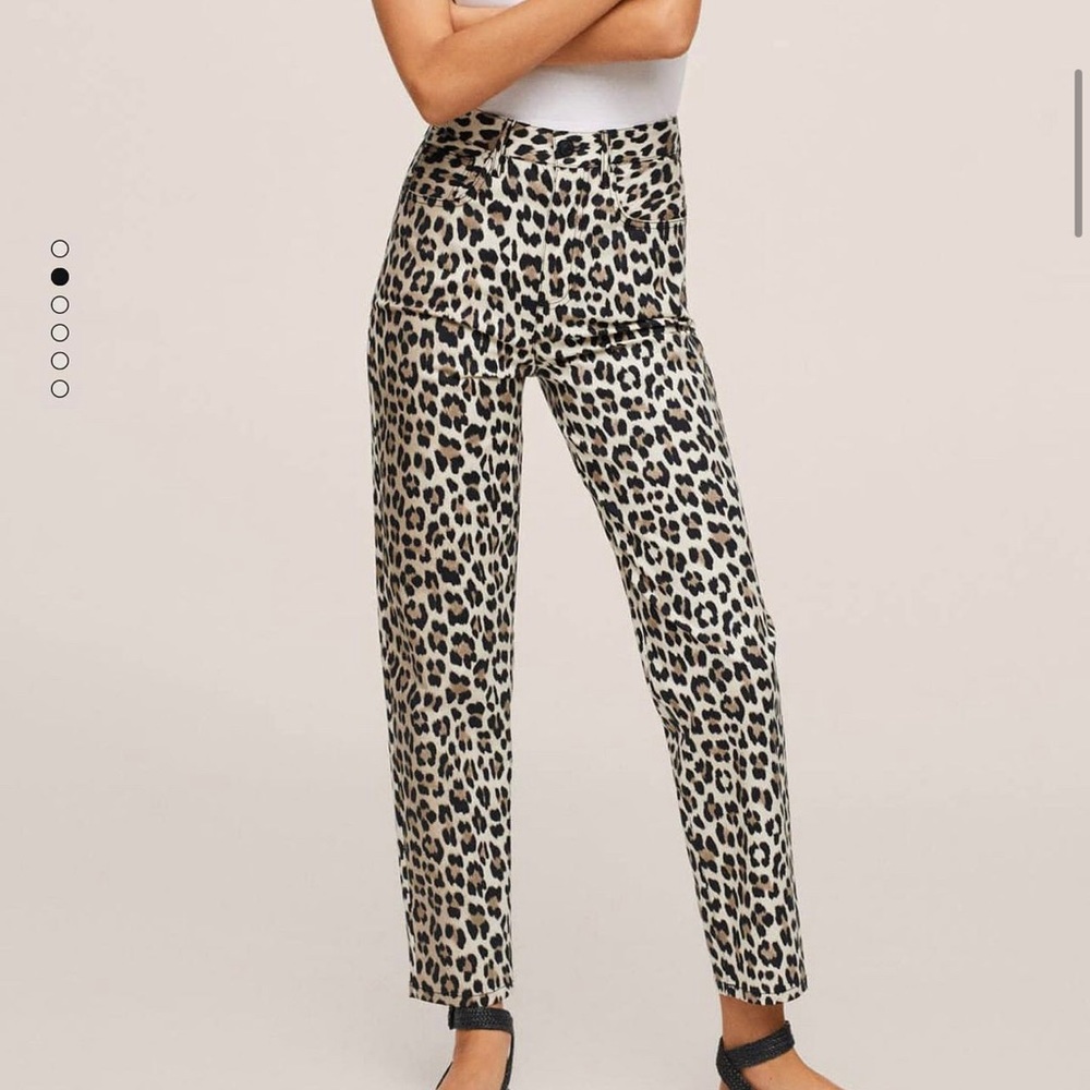 Brand New with Tag never worn. Mango pants, leopard print